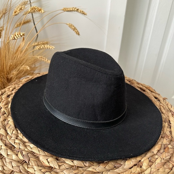 Black Wool Womens Hat - Picture 2 of 4